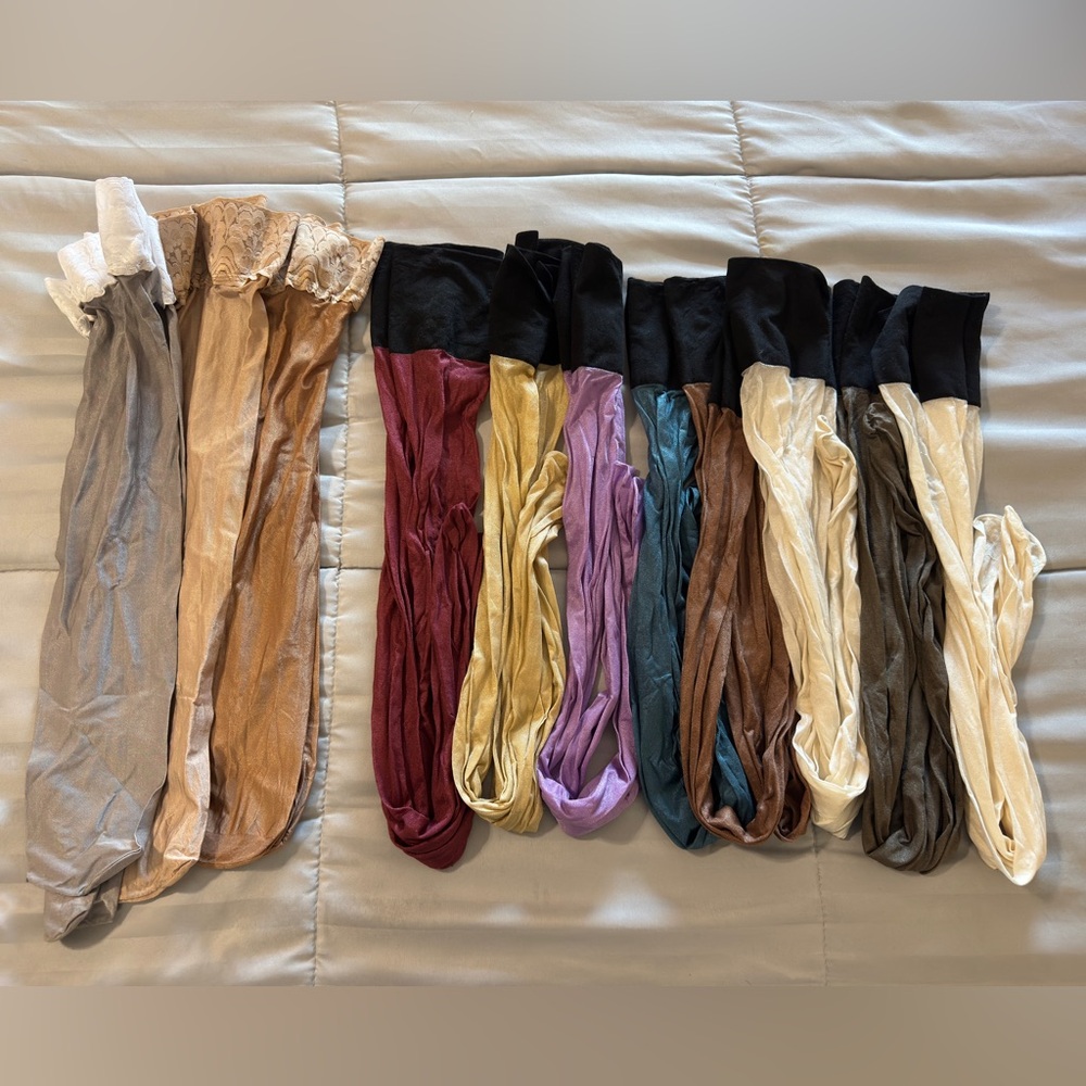 Glossy Oily Thigh High lot